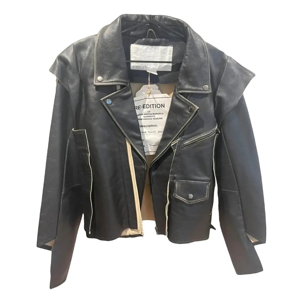 Maison Martin Margiela Black Leather Jacket - Picture 8 of 10